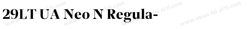 29LT UA Neo N Regula字体转换